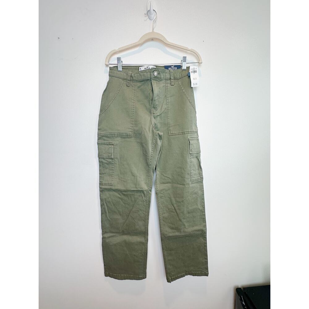 NWT Hollister Cargo Pants Olive Green size 3 R - Picture 9 of 10